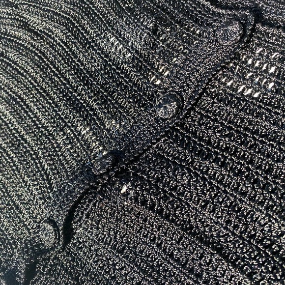 Vintage Mary Jane Marcasiano Crochet Top and Cardigan Set - L - Picture 10 of 11